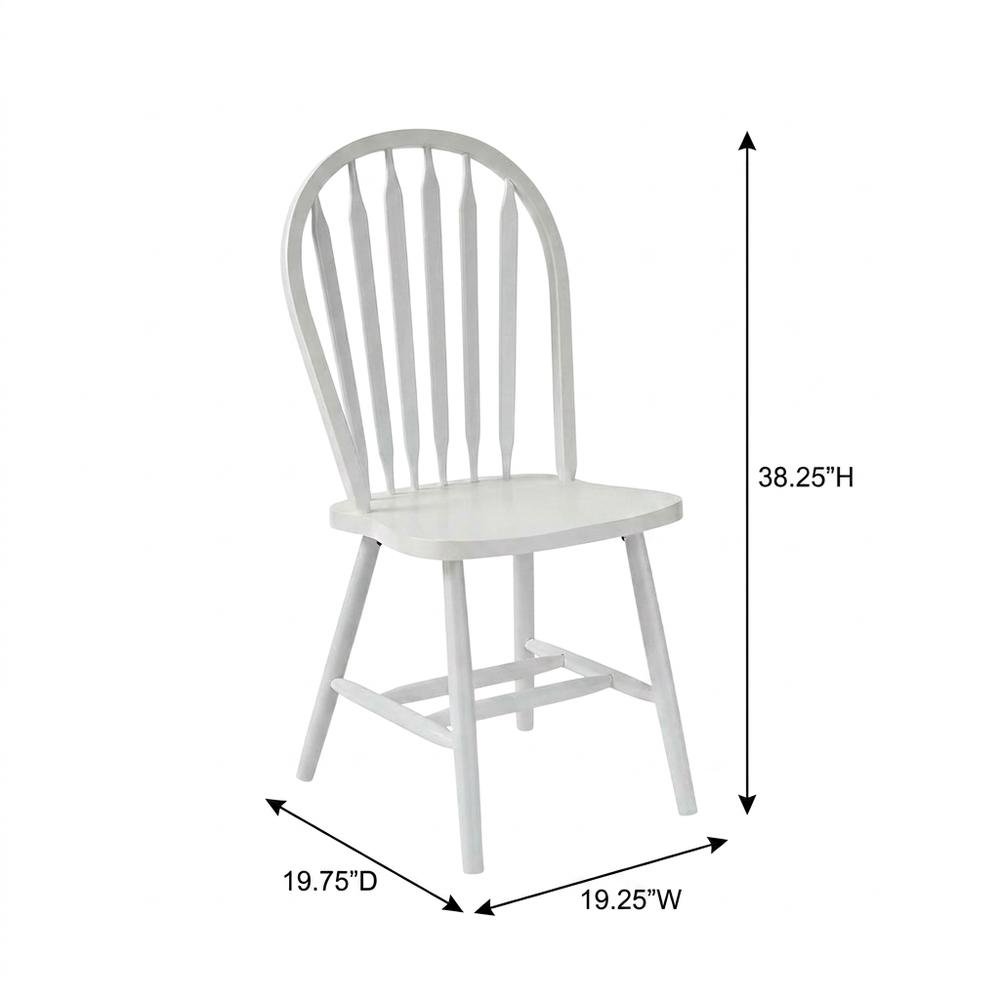 Parawood Windsor Arrowback Dining Chair with Spindle Back for Dining Room. Picture 5