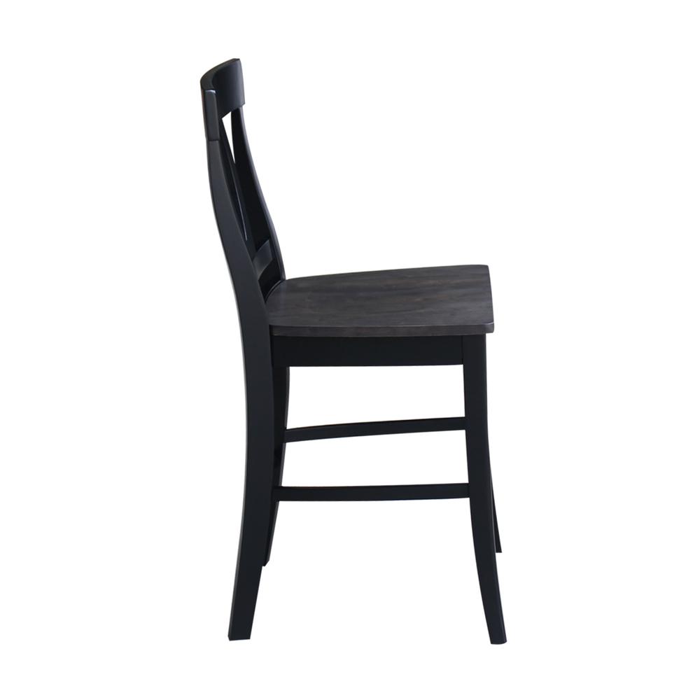 Cosmo Counter height Stool - 24" Seat Height , Coal. Picture 6