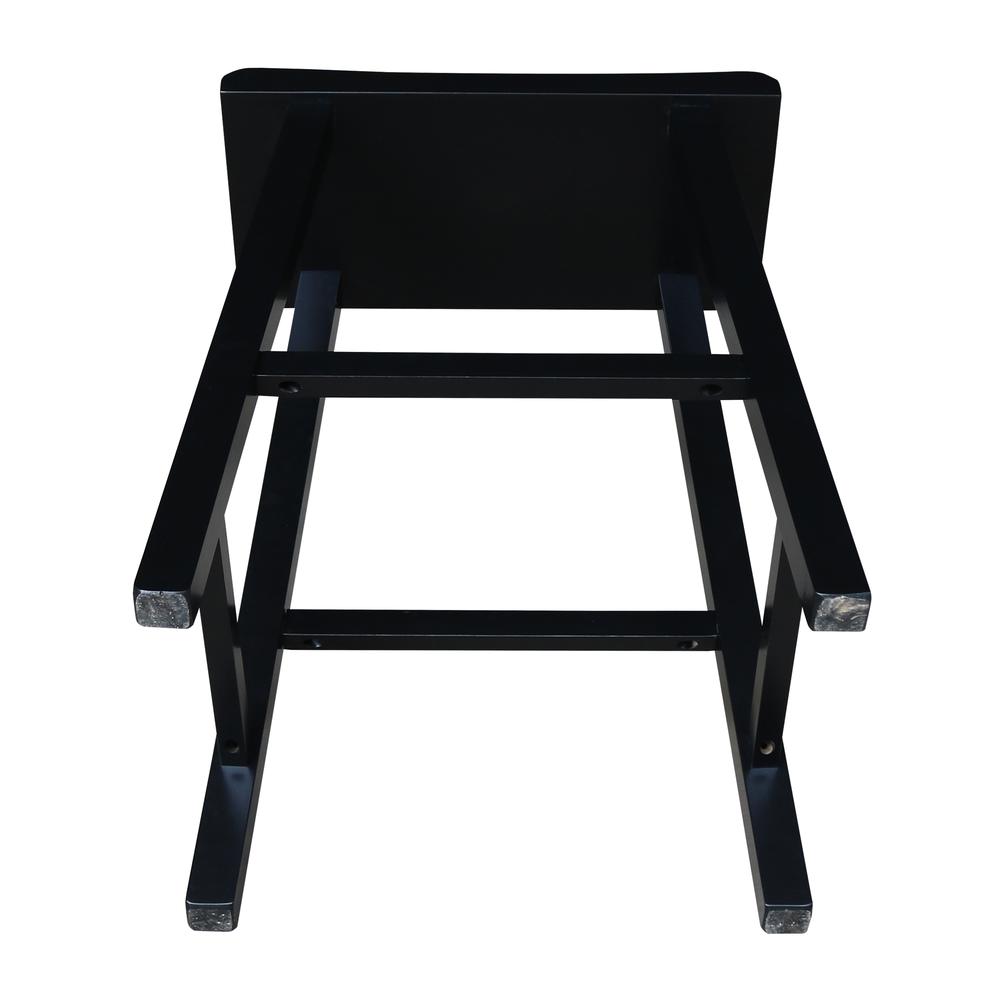 Saddle Seat Stool - 24", Black. Picture 5