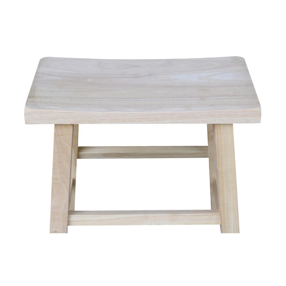 Saddle Seat Stool - 18"Seat Height, Unfinished. Picture 6