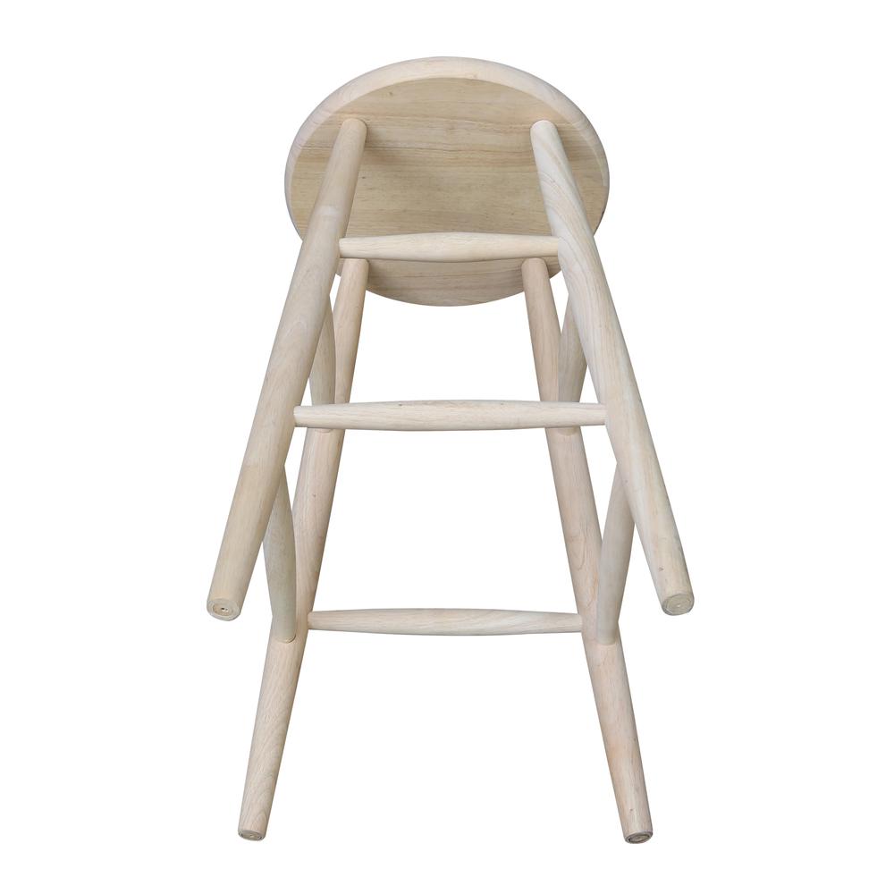 Scooped Seat Stool - 30" Seat Height. Picture 4