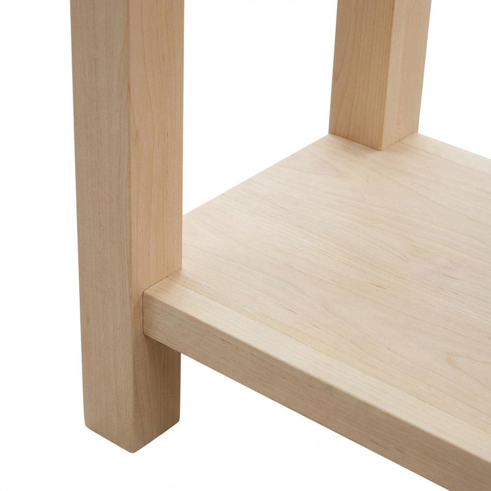 Unfinished Hardwood TV Stand with Spacious Surface for Modern Living. Picture 6