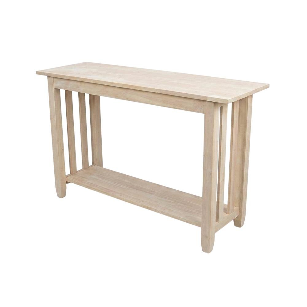 Unfinished Console or Sofa Table with Versatile Design for Living Room. Picture 1