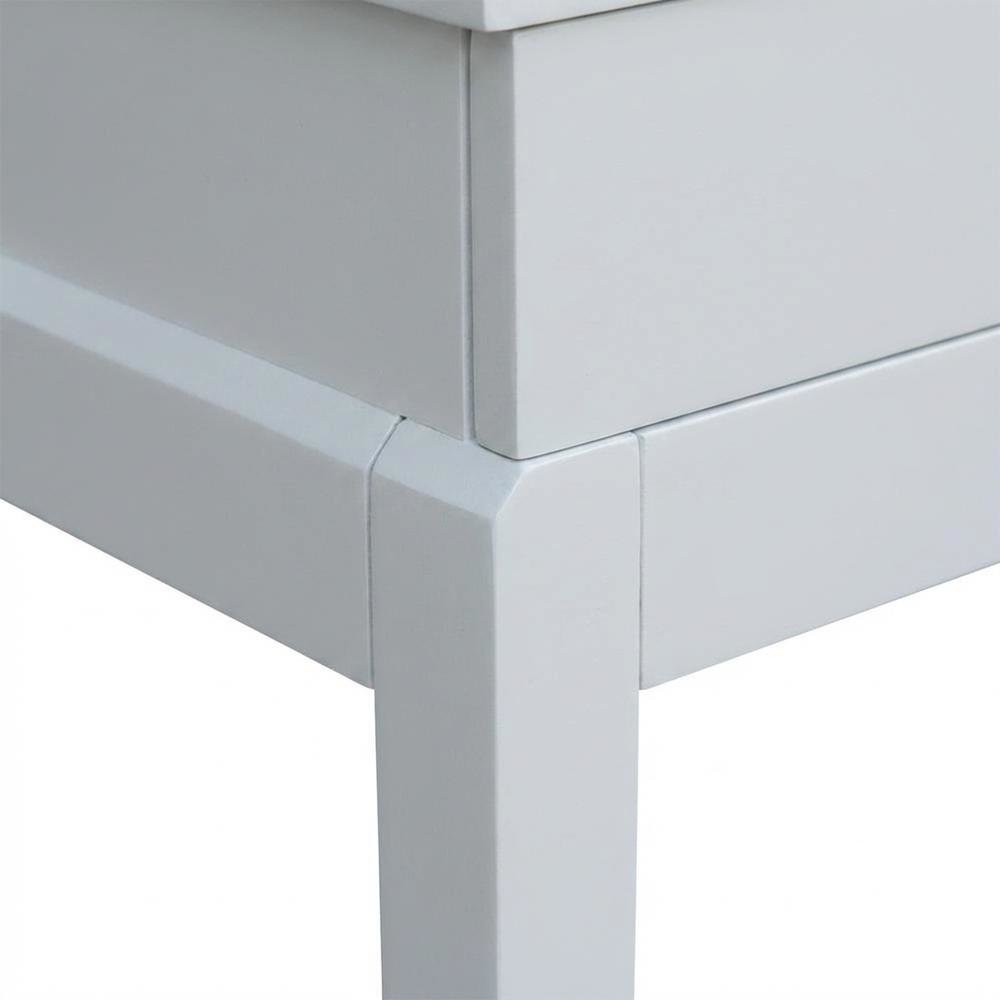 Snow White Vanity Table with Elegant Design for Bedroom or Dressing Area. Picture 5
