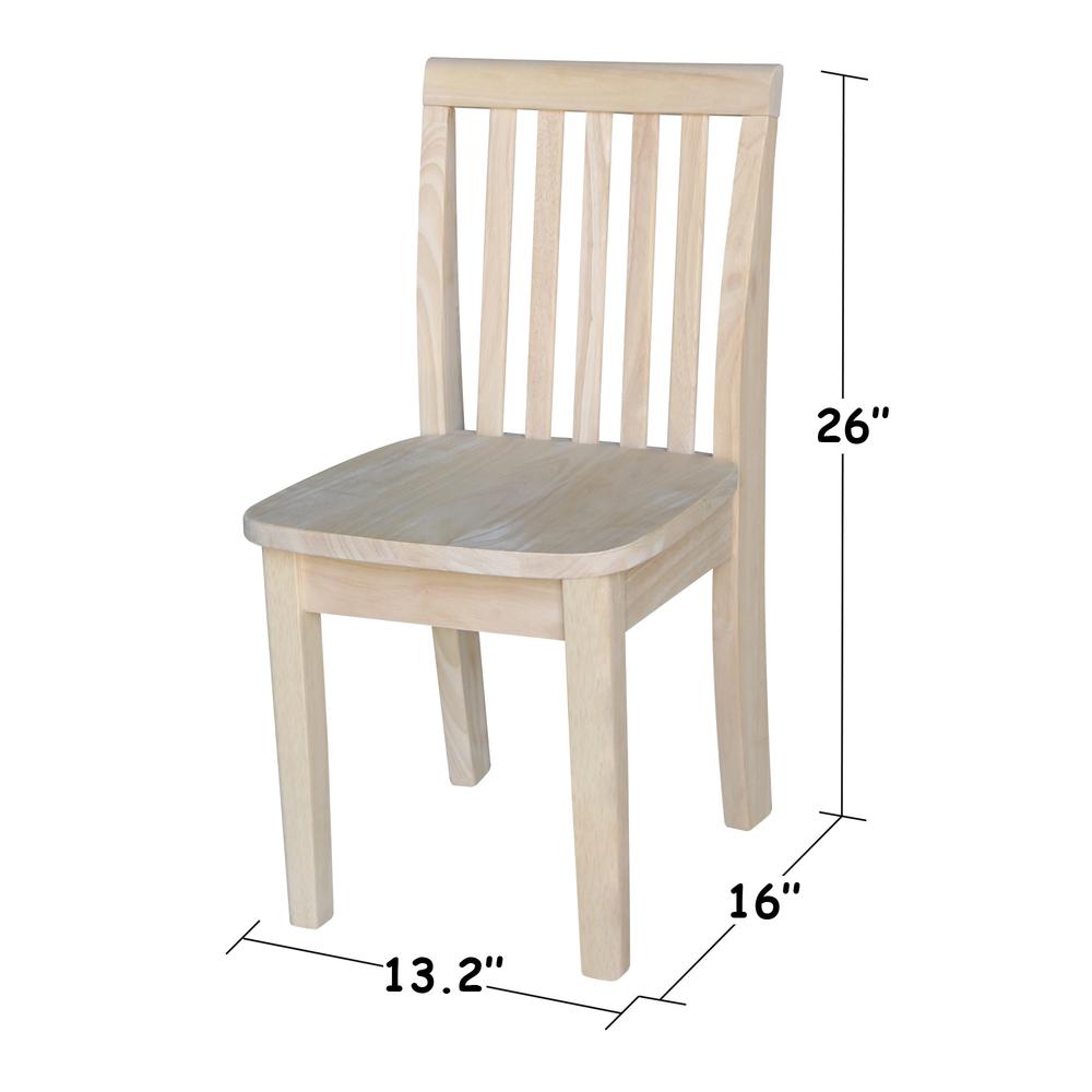 Set of Two Mission Juvenile Chairs , Unfinished. Picture 3