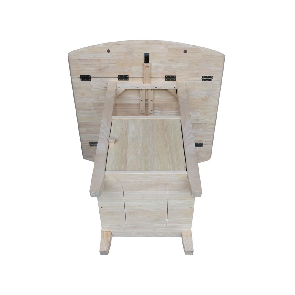 Dual Drop Leaf Bistro Table - Counter Height - With Storage. Picture 4