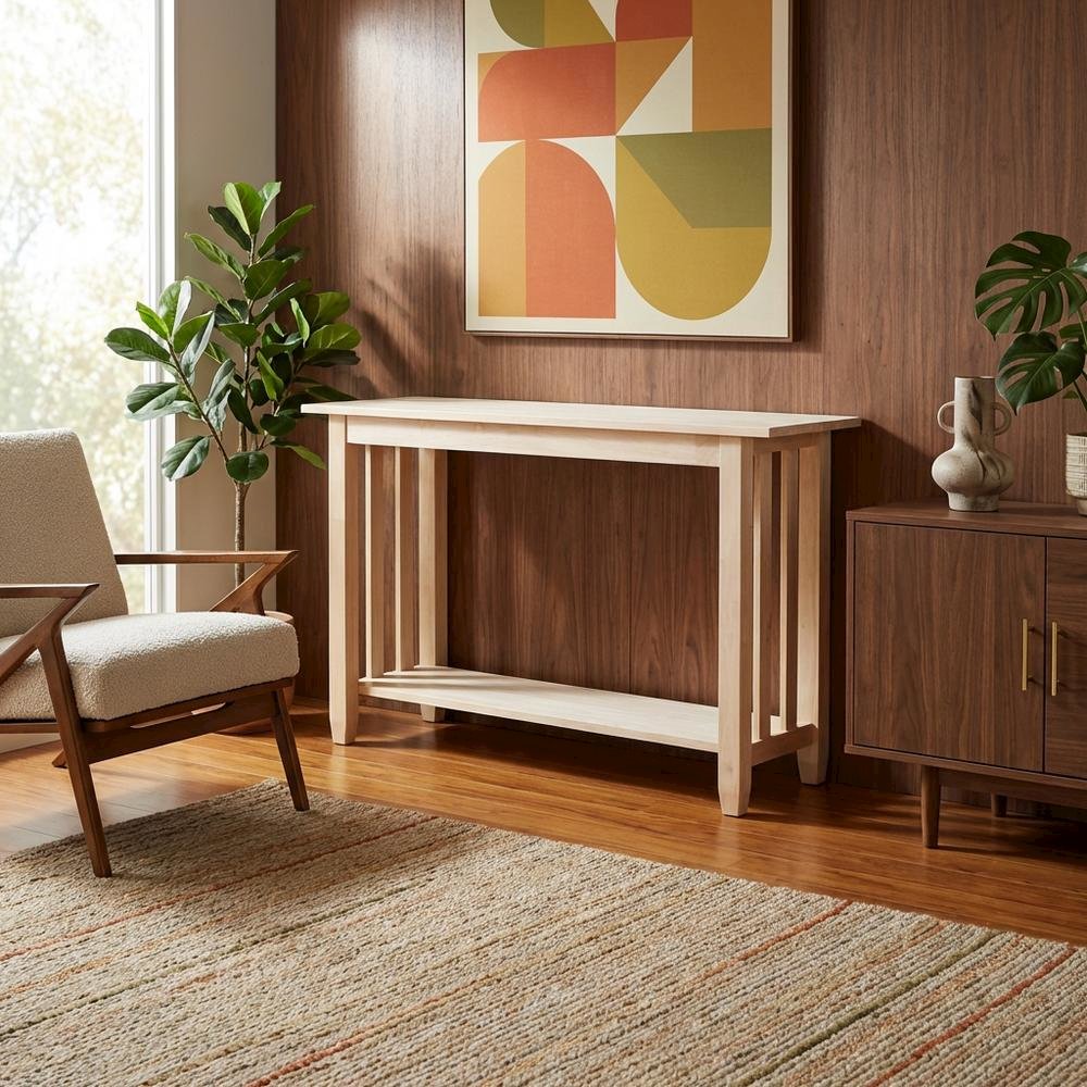 Unfinished Console or Sofa Table with Versatile Design for Living Room. Picture 3