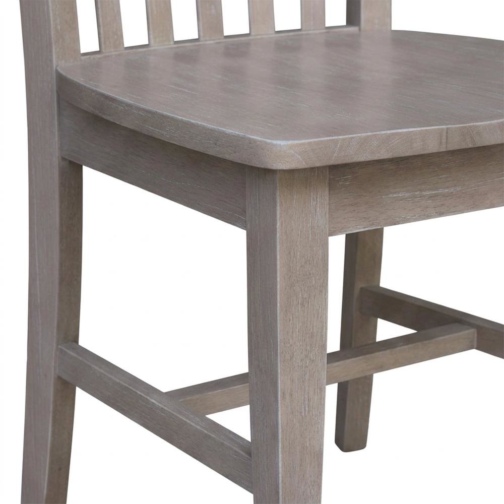 Hardwood Mission Dining Chairs with Washed Finish, Set of Two for Dining Room. Picture 6