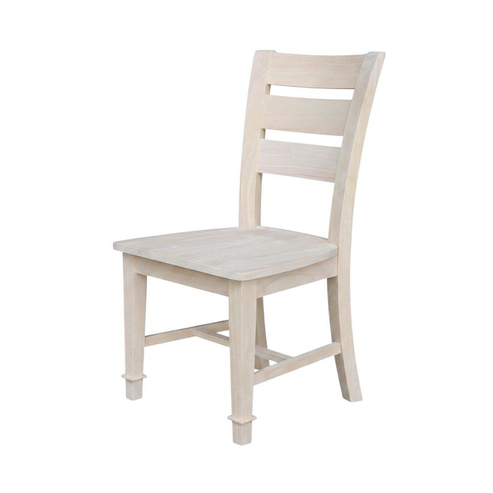 Tuscany Unfinished Hardwood Dining Chairs for Kitchen or Dining Room. Picture 3
