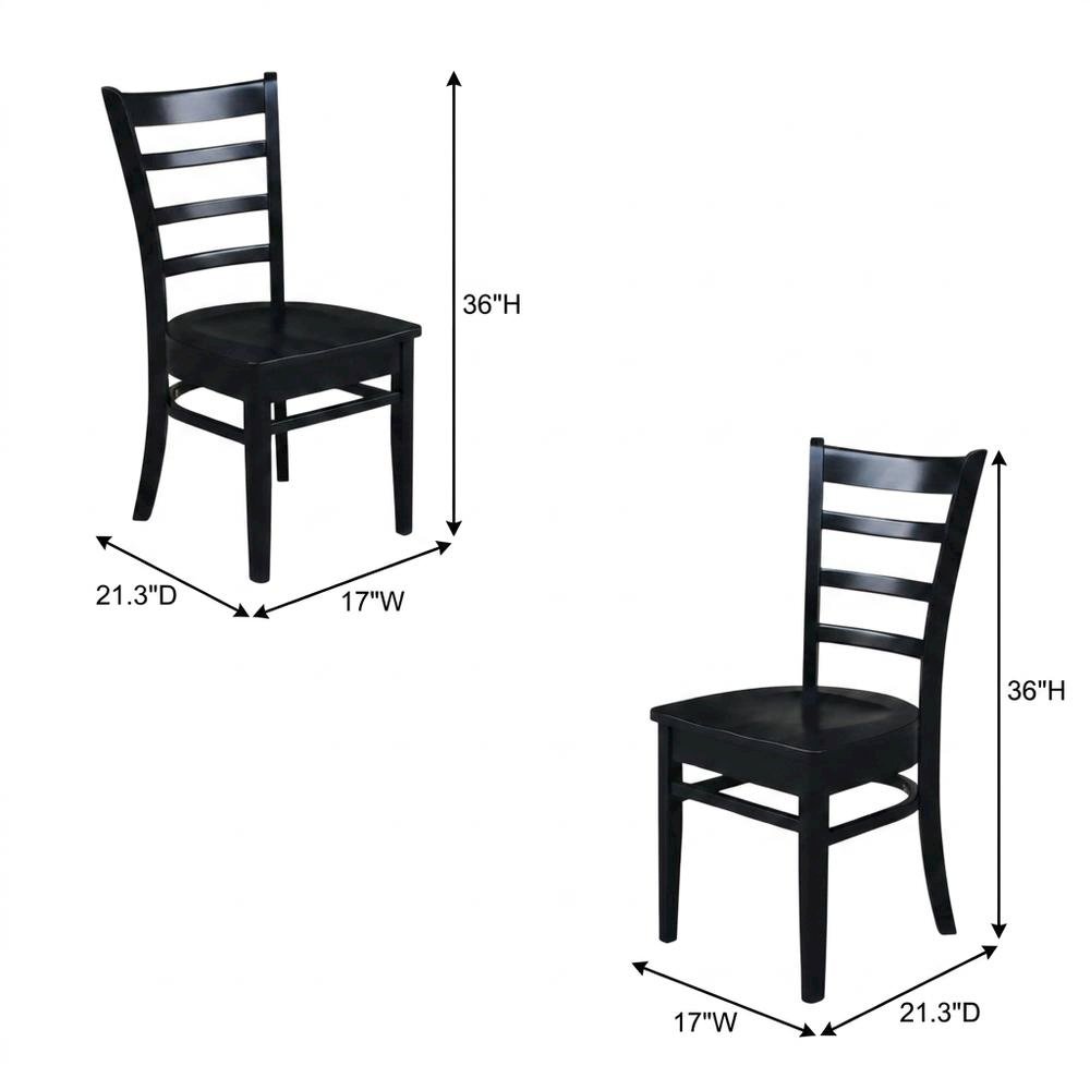 Solid Hardwood Dining and Living Room Side Chair with Classic Frame. Picture 5