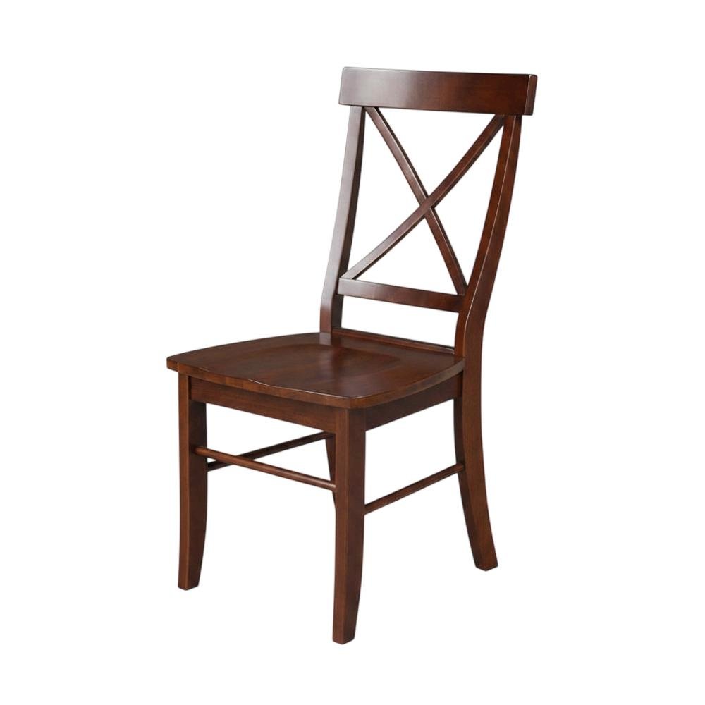 Solid Wood X-Back Dining Chair, Hardwood Side Chair for Dining Room. Picture 3