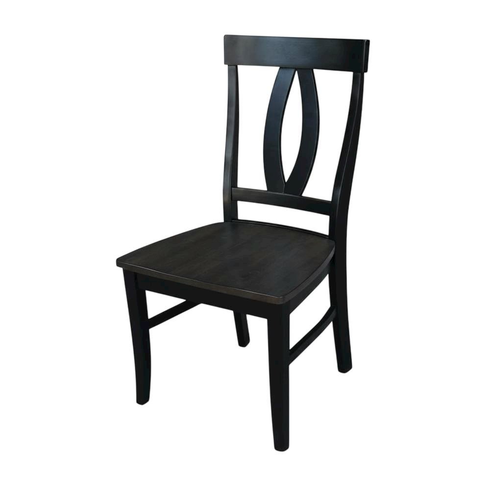 Solid Wood Dining Chairs with Washed Finish for Dining Room, Set of 2. Picture 3