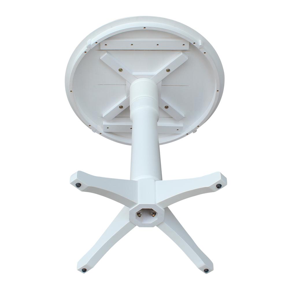30" Round Top Pedestal Table - 34.9"H. Picture 3