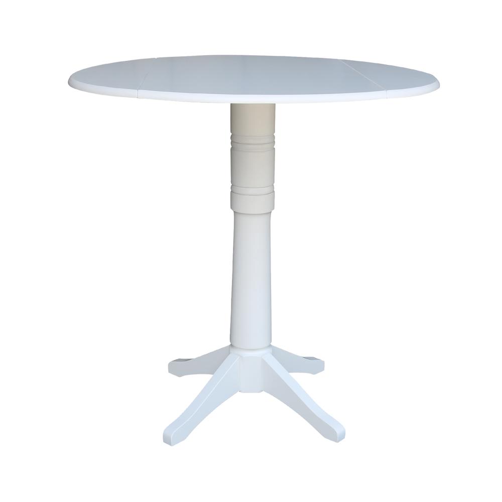 42 In Round dual drop Leaf Pedestal Table - 42.3 "H. Picture 8