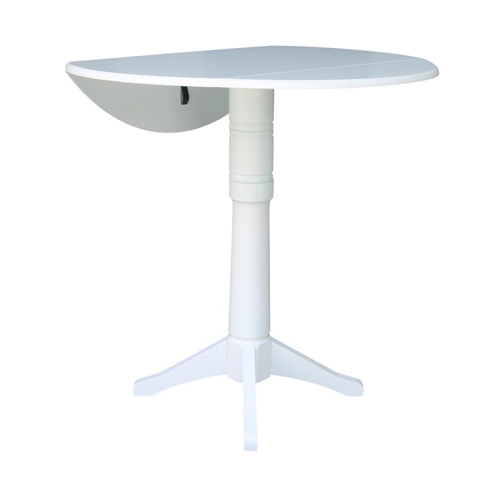 42 In Round dual drop Leaf Pedestal Table - 42.3 "H. Picture 2