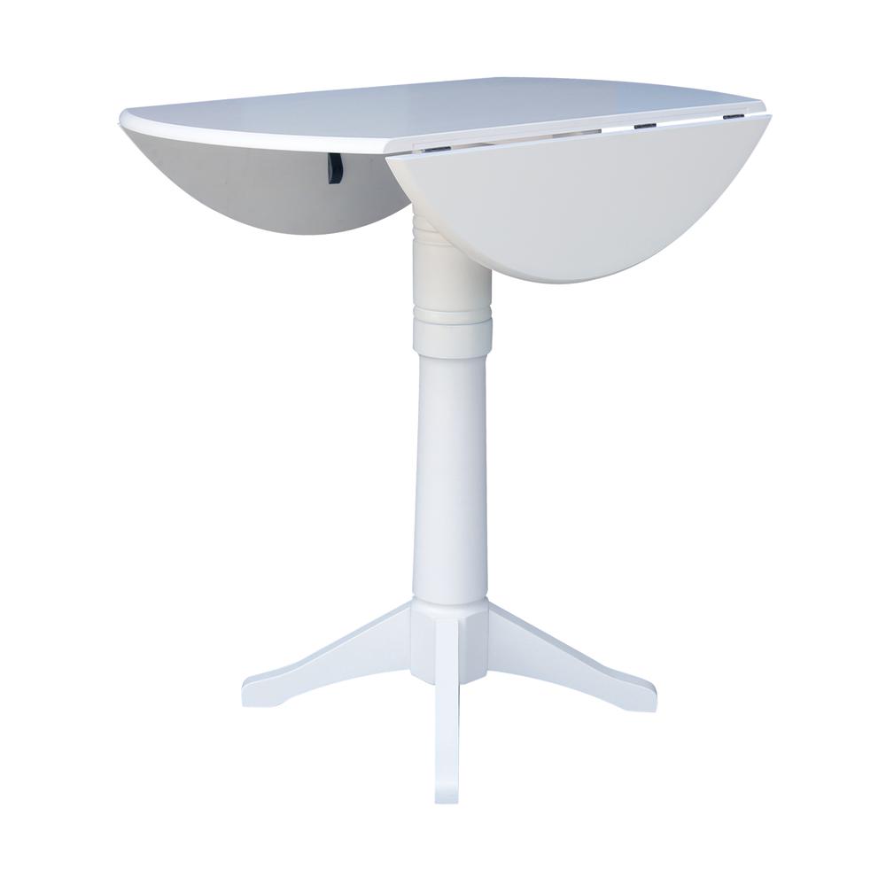 42 In Round dual drop Leaf Pedestal Table - 42.3 "H. Picture 3
