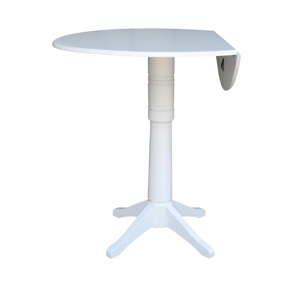 42 In Round dual drop Leaf Pedestal Table - 42.3 "H. Picture 6
