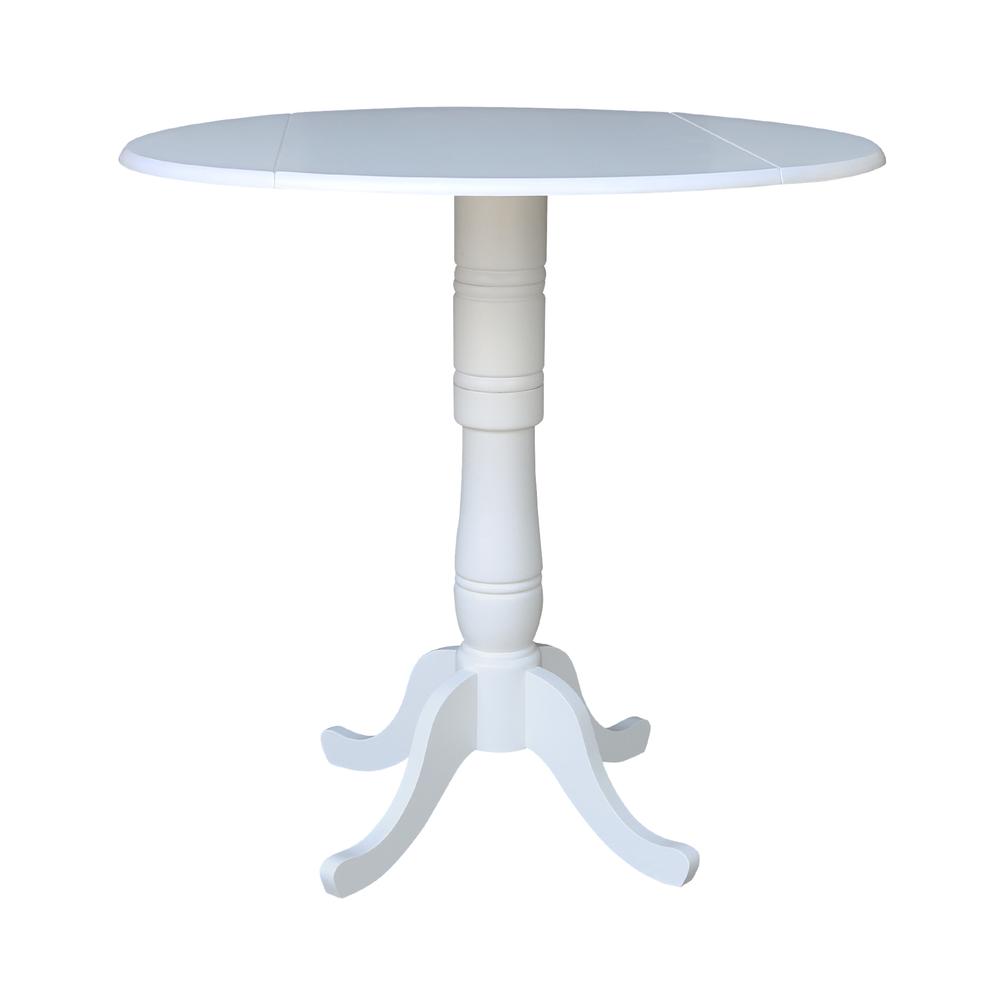 42 In Round dual drop Leaf Pedestal Table - 41.5 "H. Picture 8