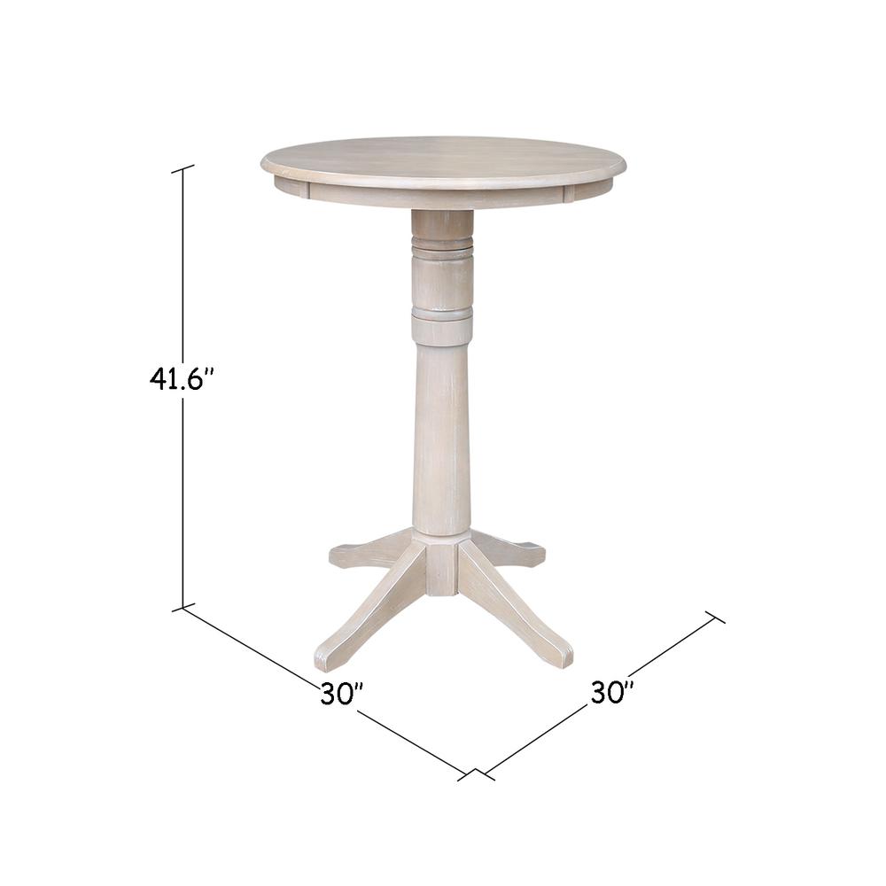 30" Round Top Pedestal Table - 34.9"H. Picture 5