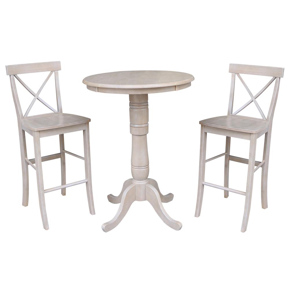 30" Round Top Pedestal Table - 40.9"H. Picture 5