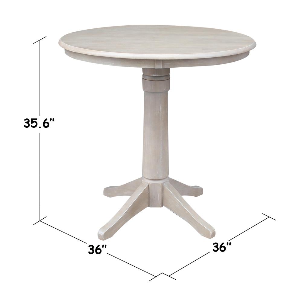 36" Round Top Pedestal Table - 34.9"H. Picture 1
