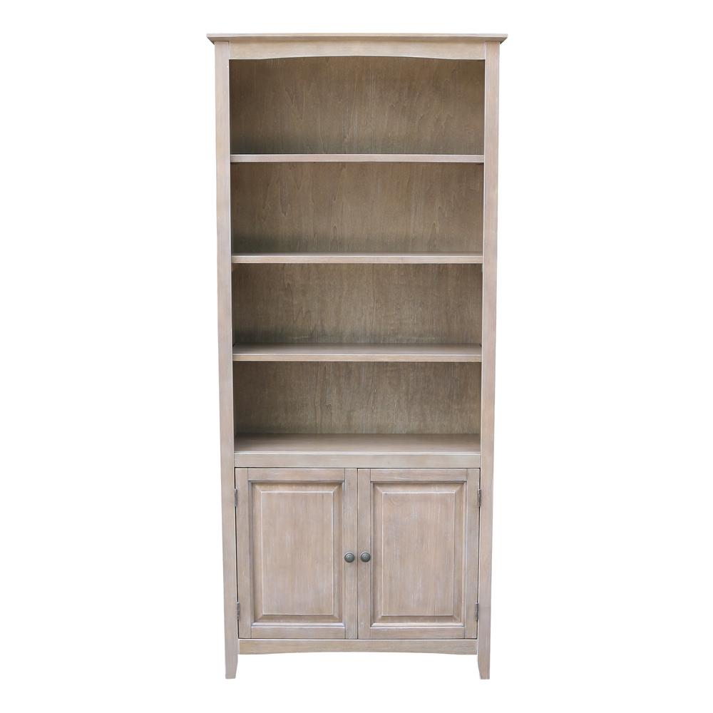 Shaker Bookcase - 72"H , Washed Gray Taupe. Picture 4