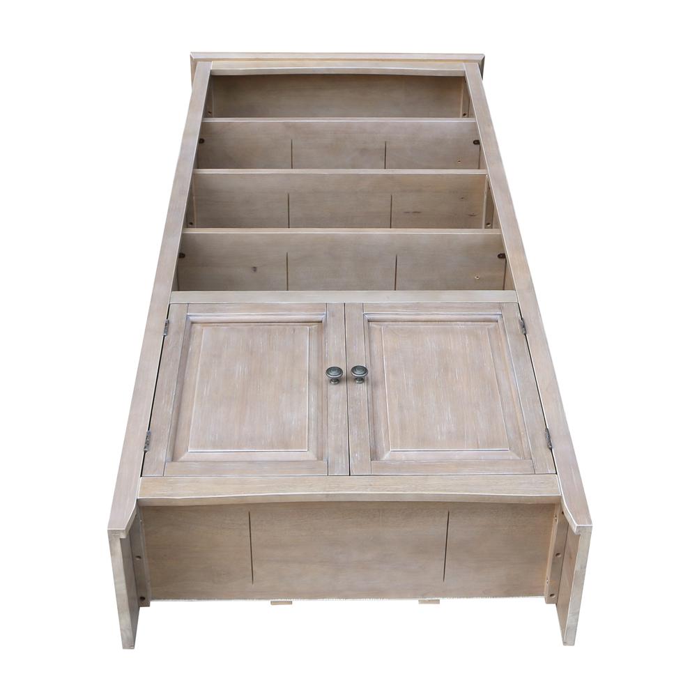 Shaker Bookcase - 72"H , Washed Gray Taupe. Picture 8