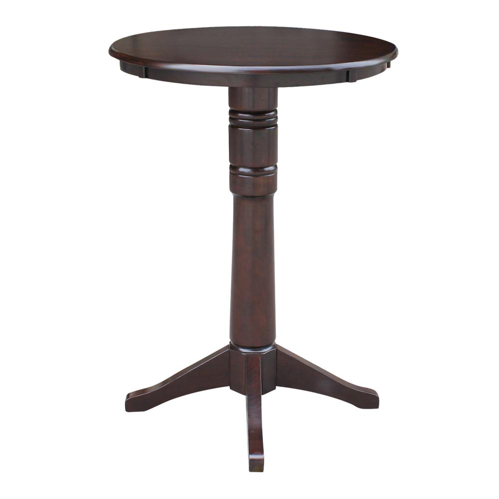30" Round Top Pedestal Table - 34.9"H. Picture 4
