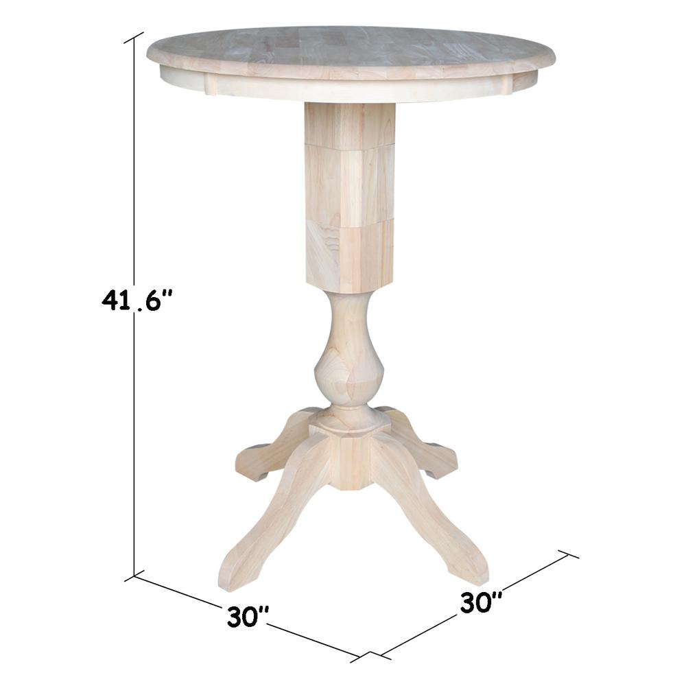 30" Round Top Pedestal Table - 40.9"H. Picture 1