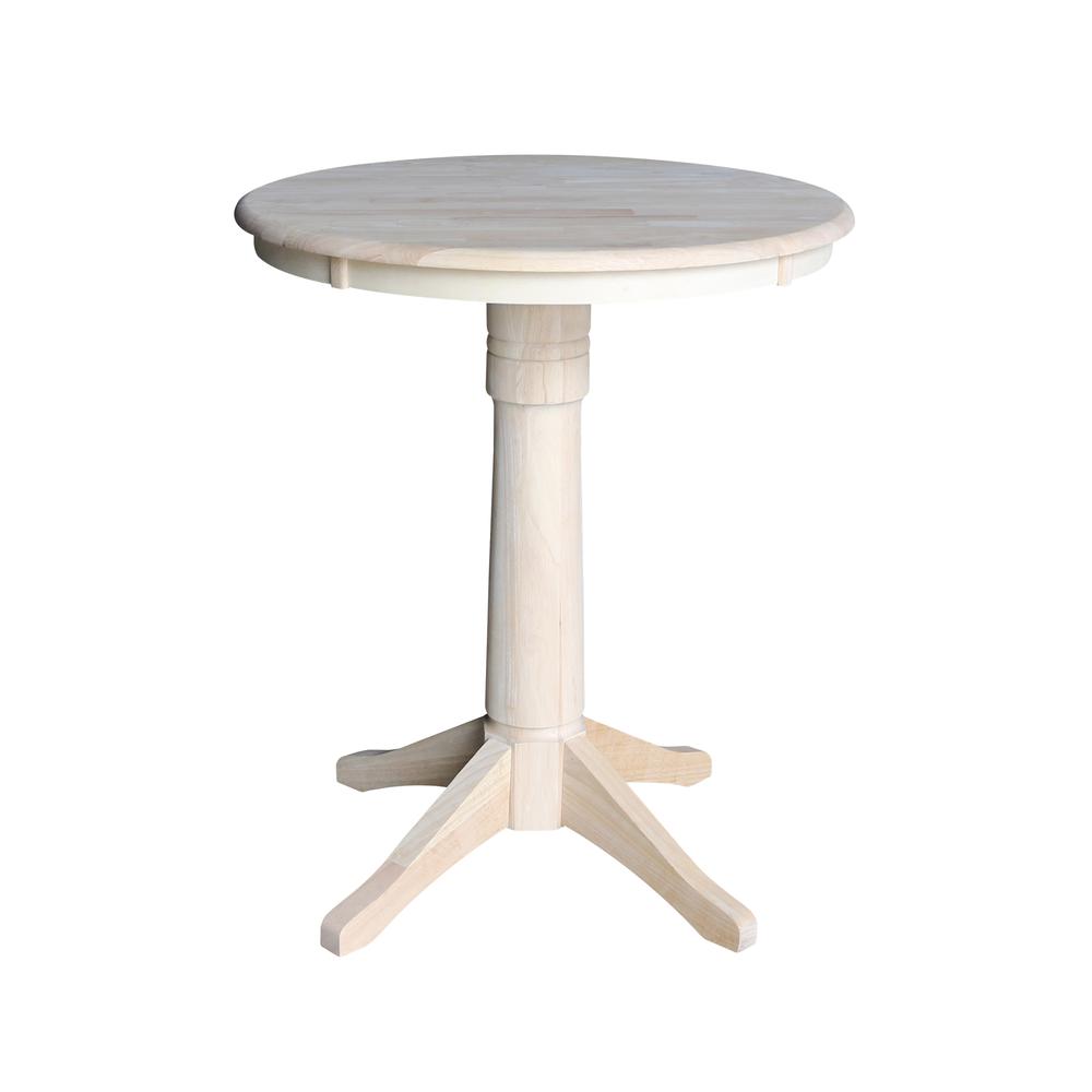 30" Round Top Pedestal Table - 34.9"H. Picture 8