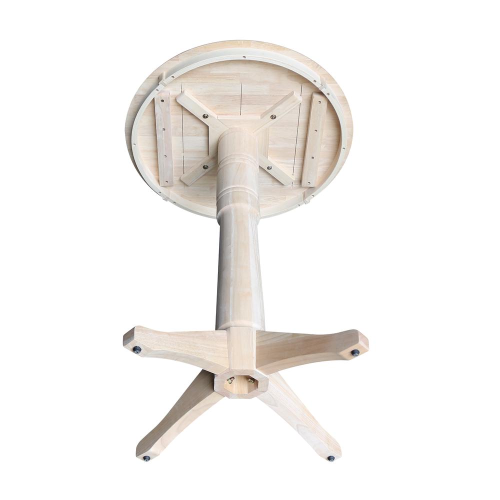 30" Round Top Pedestal Table - 34.9"H. Picture 6