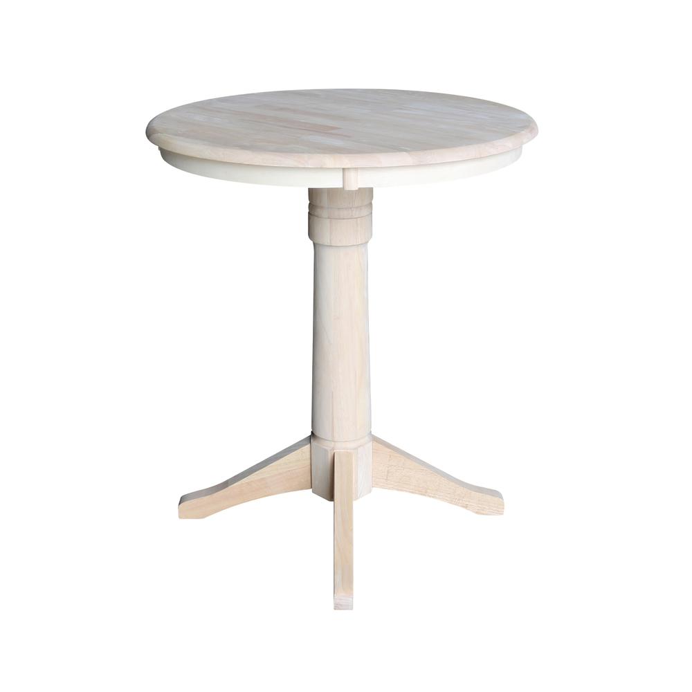 30" Round Top Pedestal Table - 34.9"H. Picture 2