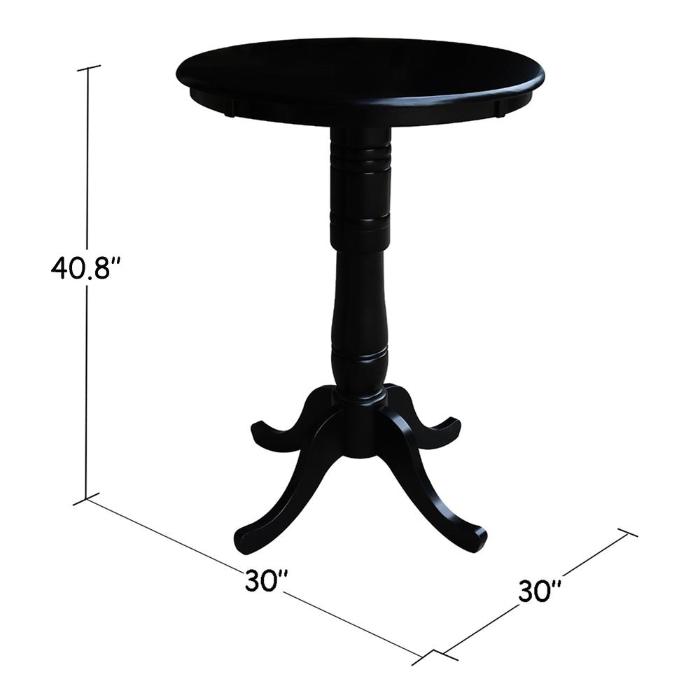 30" Round Top Pedestal Table - 40.9"H. Picture 1