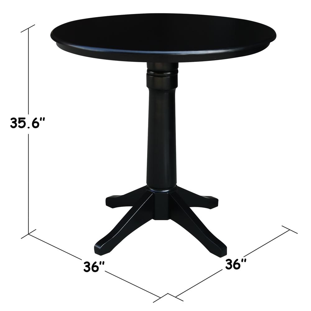 36" Round Top Pedestal Table - 34.9"H. Picture 1