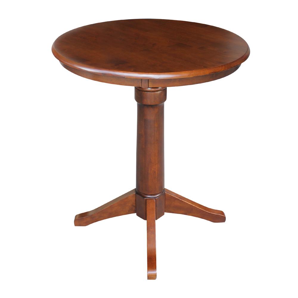 30" Round Top Pedestal Table - 34.9"H. Picture 2