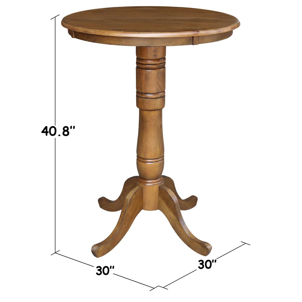 30" Round Top Pedestal Table - 40.9"H. Picture 1