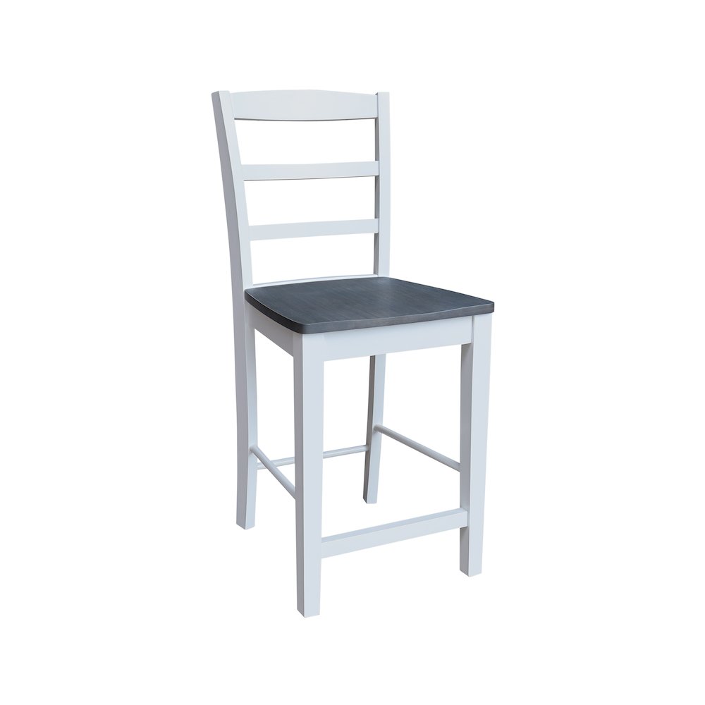 Solid Wood Madrid Counter Height Dining Stool - 24" Seat Height. Picture 4