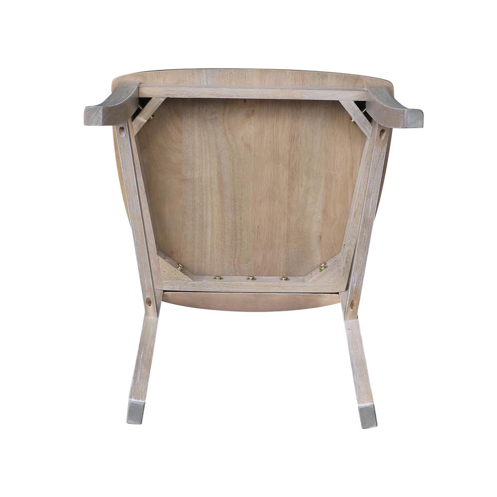 Set of Two Cosmo Chairs, Washed Finish, Washed Gray Taupe. Picture 3