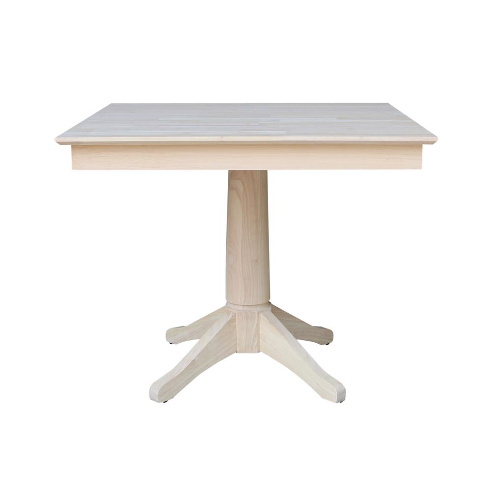 36" x 36" Square Top Pedestal Table  - 29.9"H. Picture 1