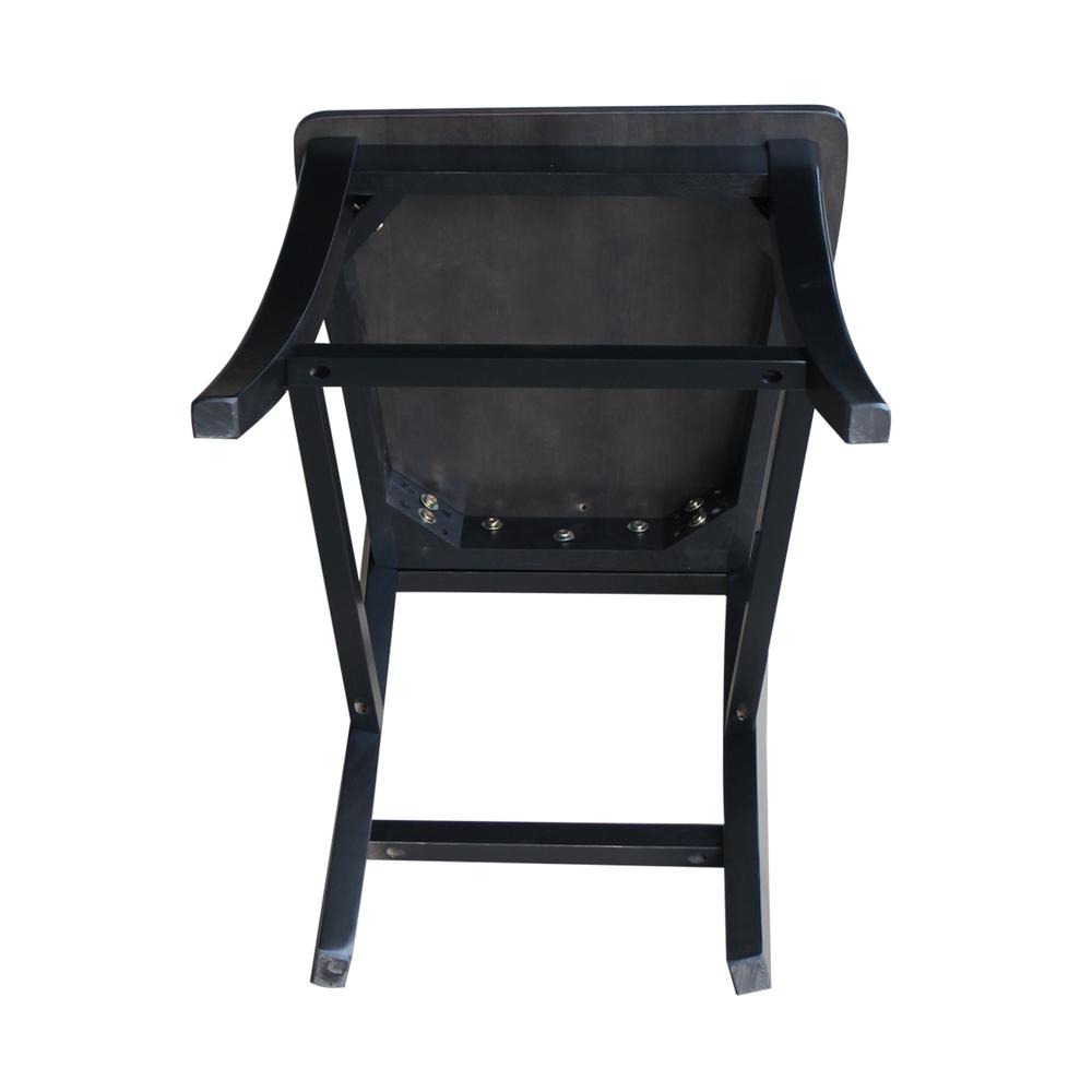 Cosmo Counter height Stool - 24" Seat Height , Coal. Picture 7