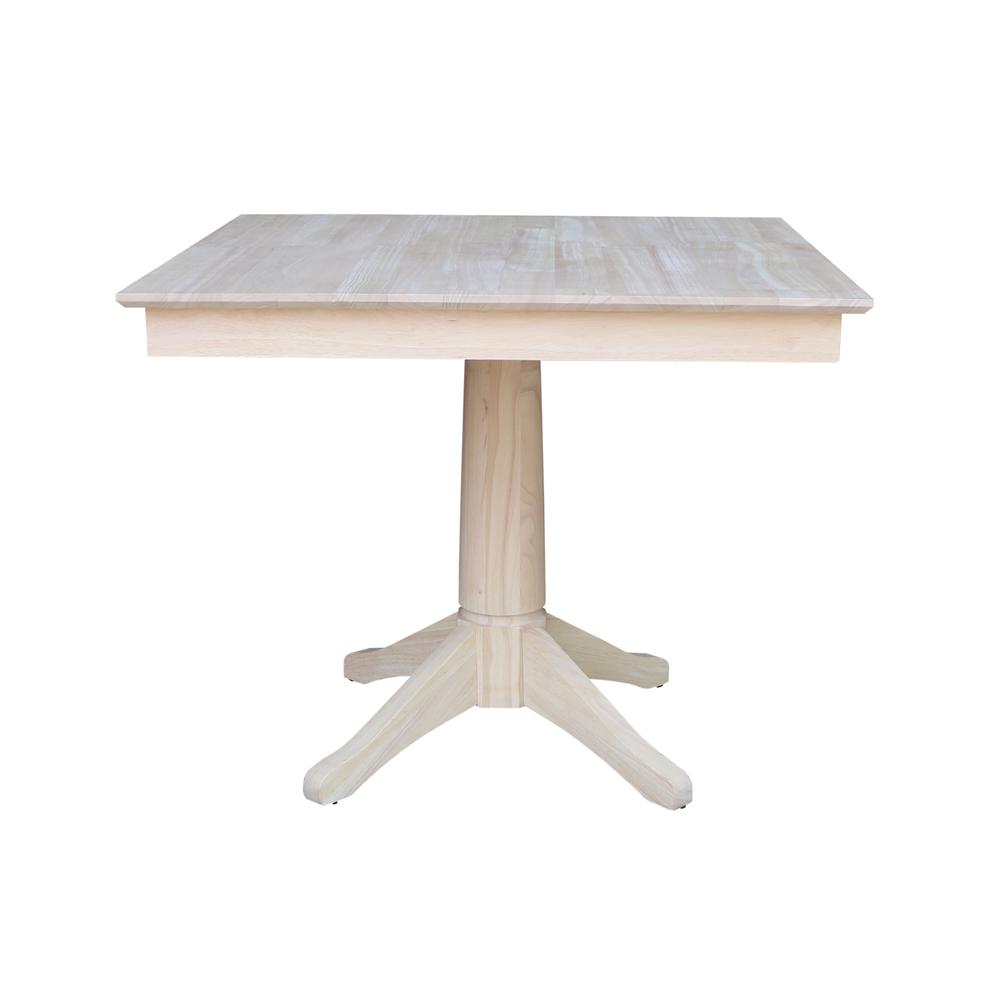 36" x 36" Square Top Pedestal Table  - 29.9"H. Picture 3