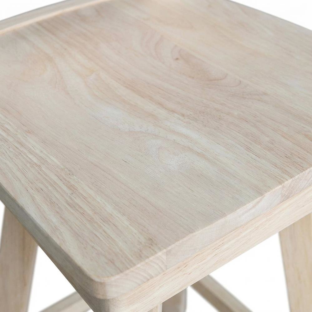 Unfinished Counter Height Stool with Swivel and Auto Return for Kitchen Bar. Picture 5