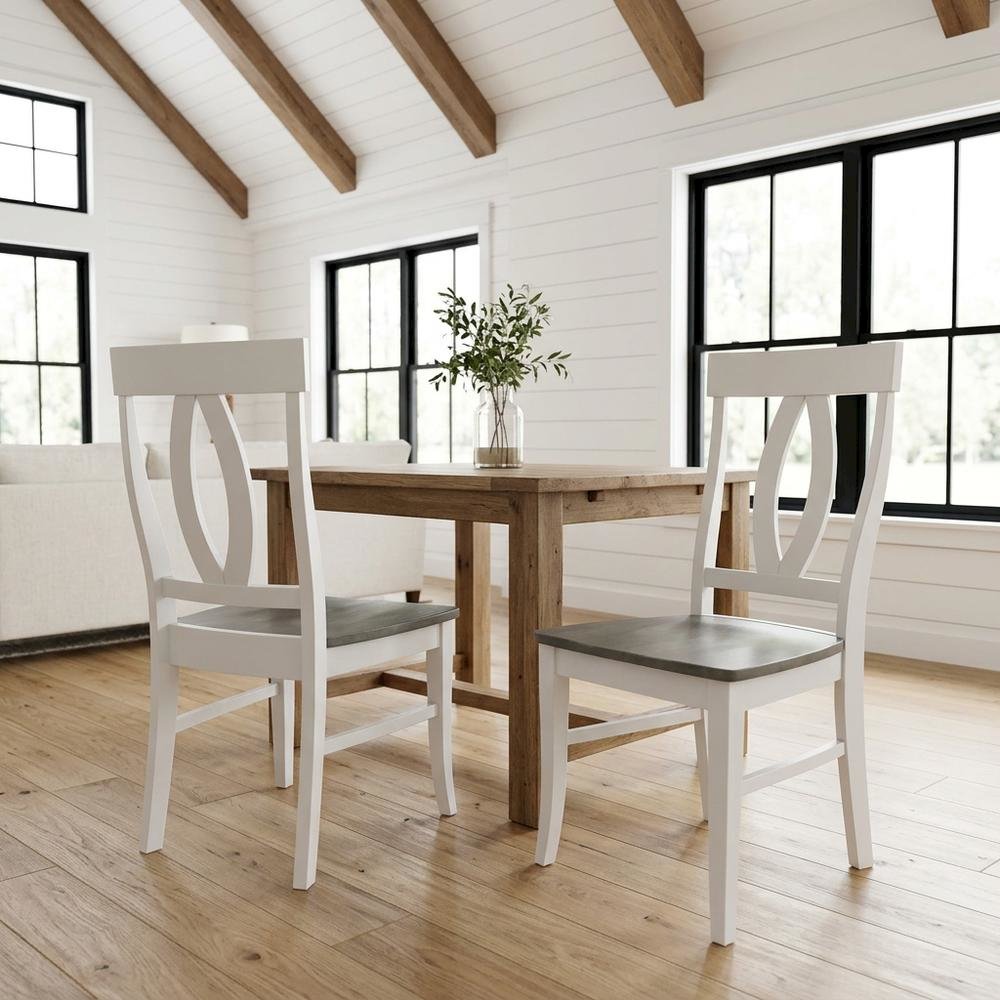 Solid Wood Dining Chairs with Hardwood Frame for Dining Room, Set of 2. Picture 4