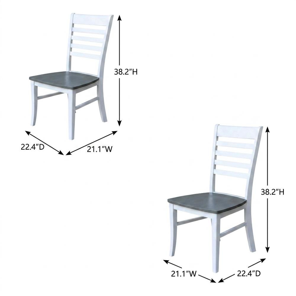 Solid Wood Ladder Back Dining Chair for Kitchen and Dining Room. Picture 5