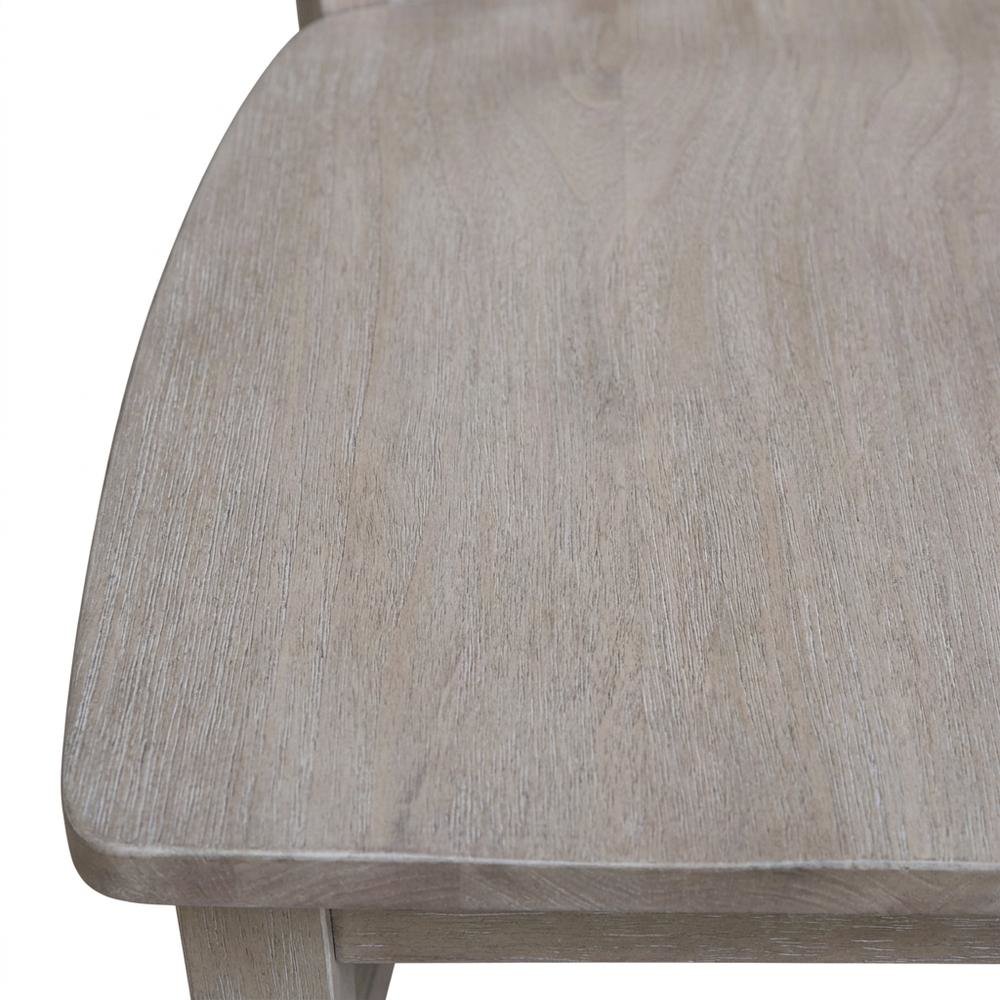 Hardwood Mission Dining Chairs with Washed Finish, Set of Two for Dining Room. Picture 7