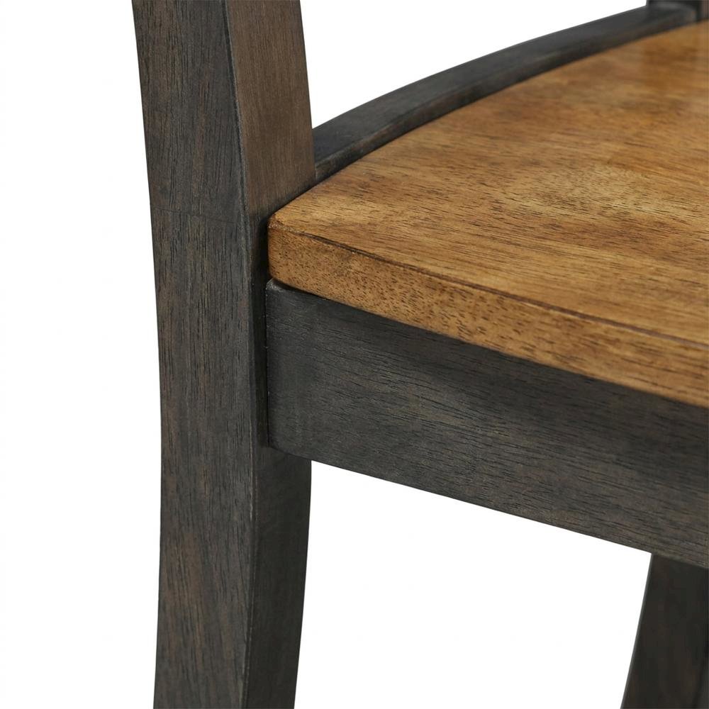 Solid Wood Ladderback Farmhouse Dining Chairs for Dining Room, Set of 2. Picture 6