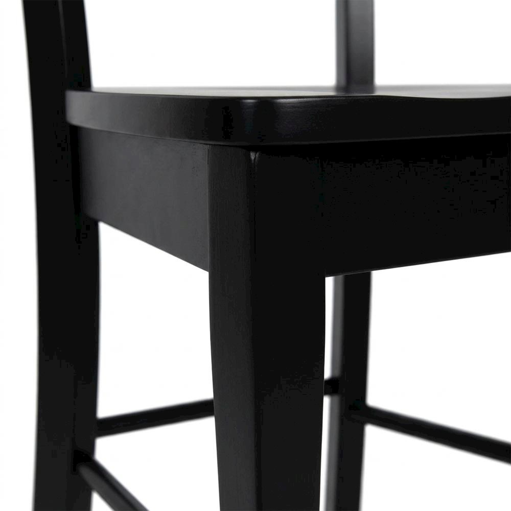 Solid Wood Ladderback Dining Chairs for Kitchen and Dining Room, Set of 2. Picture 6