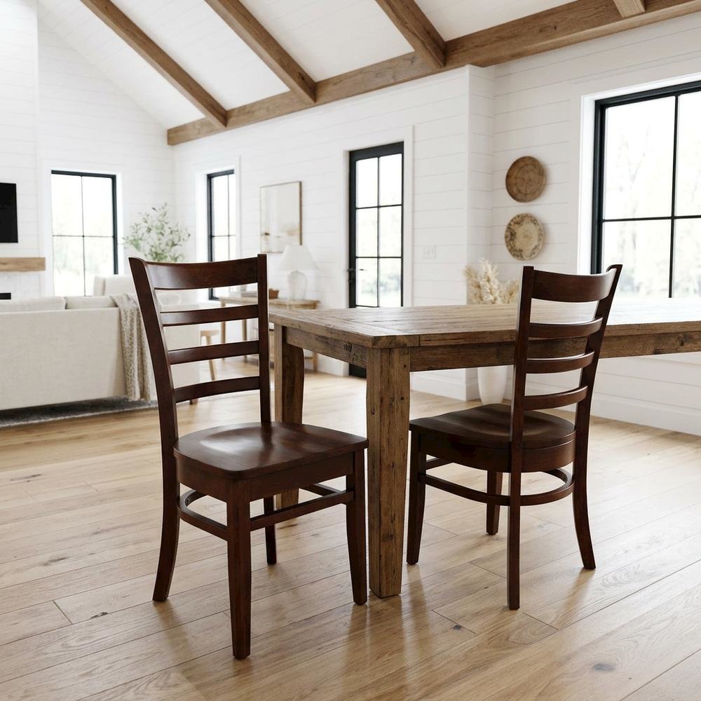 Solid Hardwood Dining Chair for Living Room, Bedroom, and Accent Seating. Picture 4
