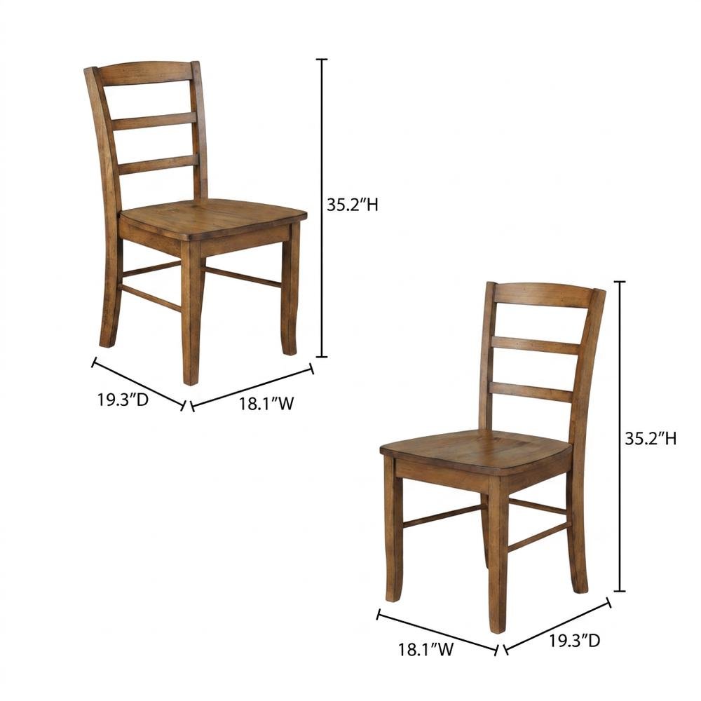 Hardwood Ladderback Dining Chairs, Wooden Kitchen and Dining Room Chairs. Picture 5