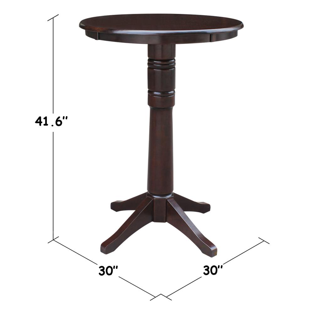 30" Round Top Pedestal Table - 40.9"H. Picture 1